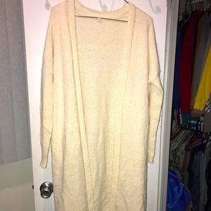 Beige Maxi Cardigan